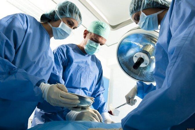 A beteg ízület műtéti eljárása