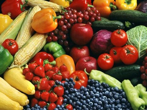 zöldségek és gyümölcsök a gerinc osteochondrosisára